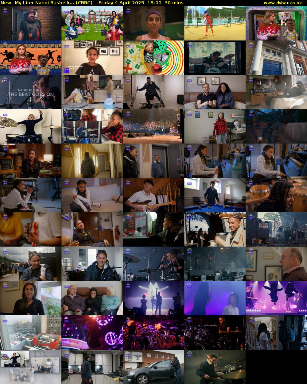 My Life: Nandi Bushell:... (CBBC) Friday 4 April 2025 18:00 - 18:30