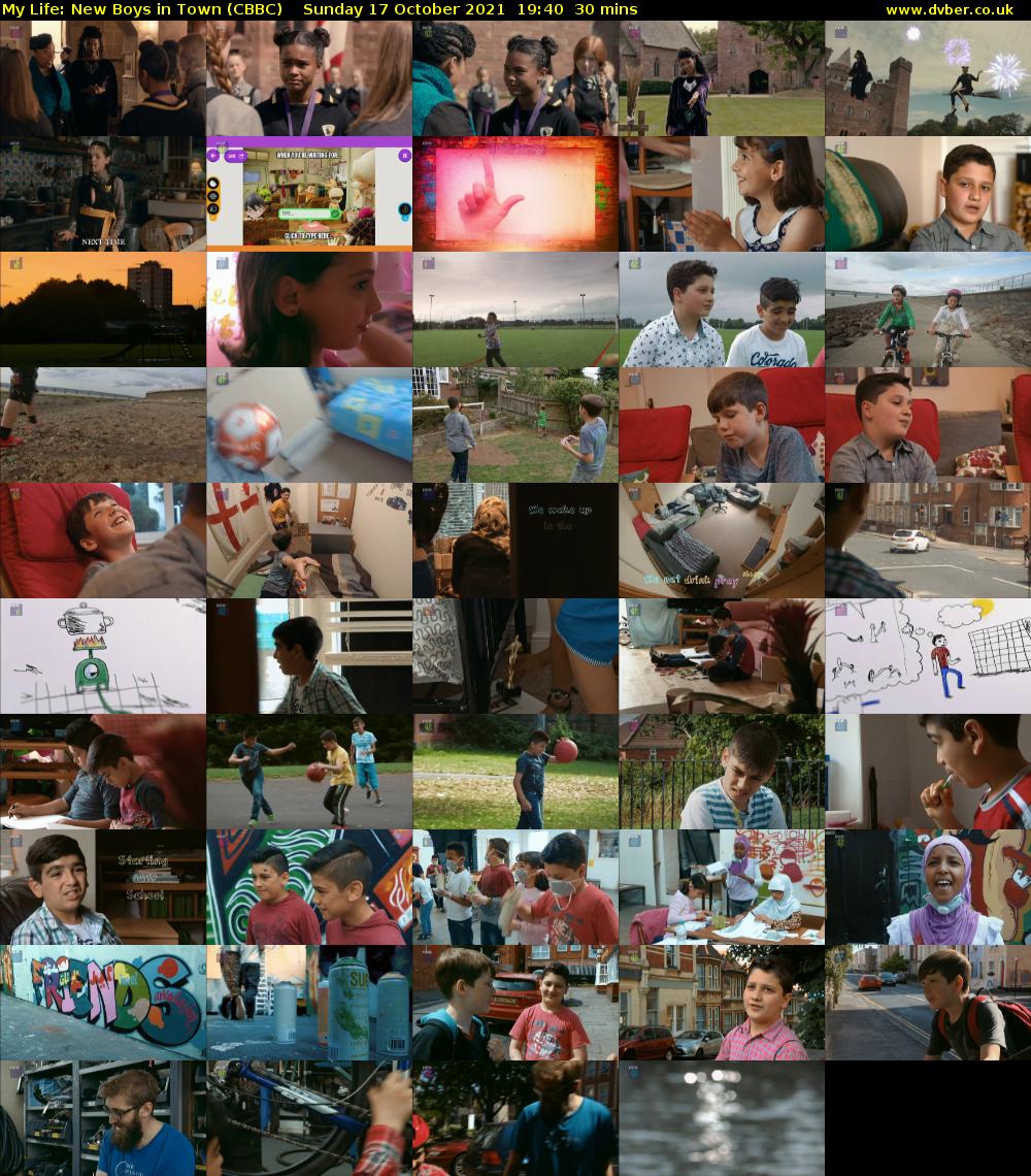 My Life: New Boys in Town (CBBC) Sunday 17 October 2021 19:40 - 20:10
