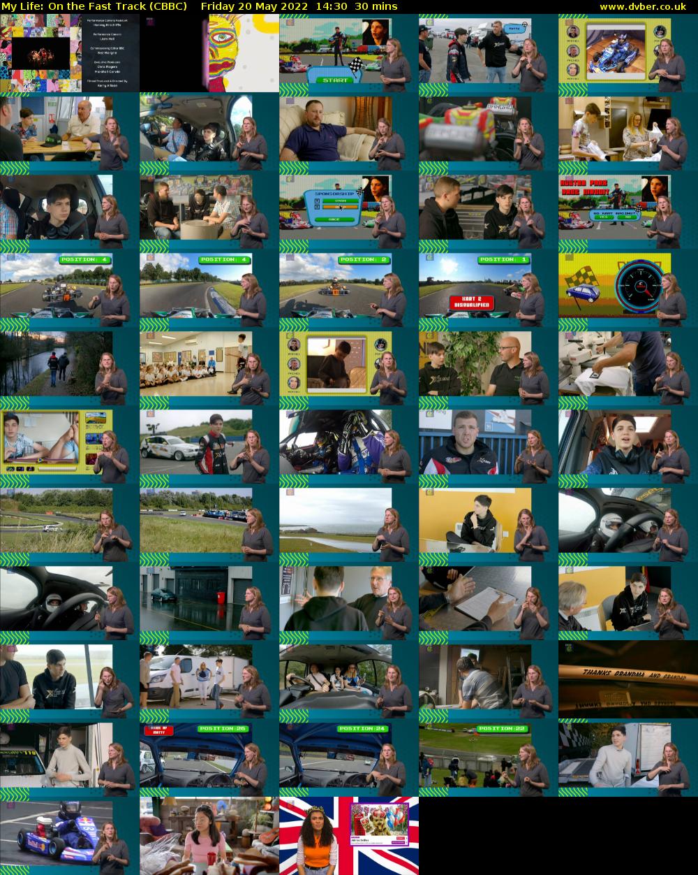 My Life: On the Fast Track (CBBC) Friday 20 May 2022 14:30 - 15:00