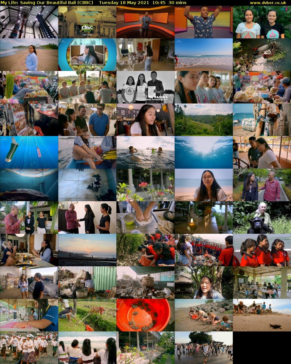 My Life: Saving Our Beautiful Bali (CBBC) Tuesday 18 May 2021 10:45 - 11:15