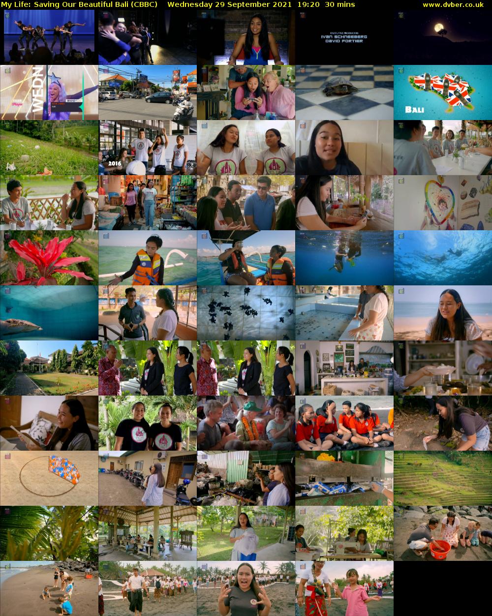 My Life: Saving Our Beautiful Bali (CBBC) Wednesday 29 September 2021 19:20 - 19:50