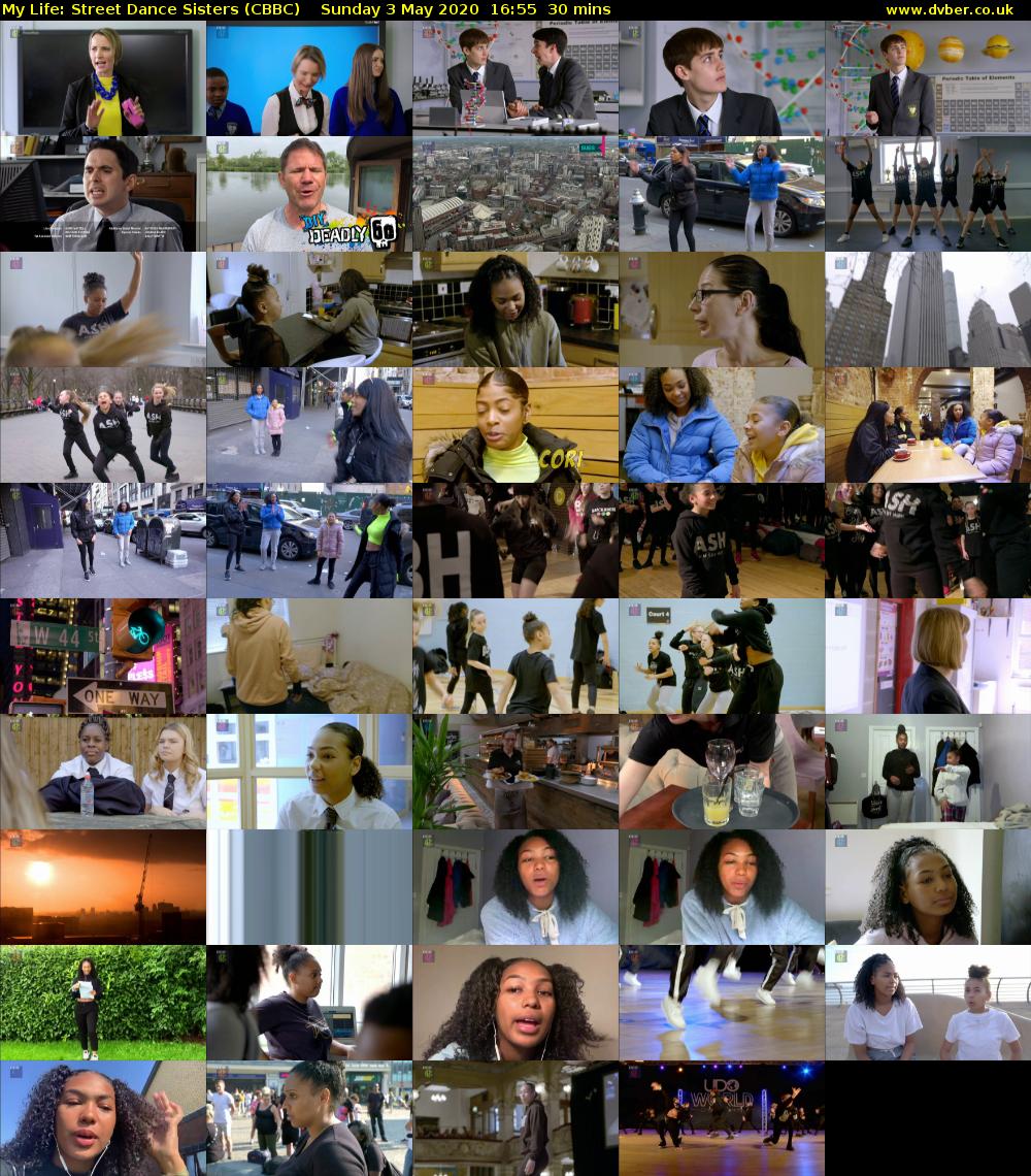 My Life: Street Dance Sisters (CBBC) Sunday 3 May 2020 16:55 - 17:25