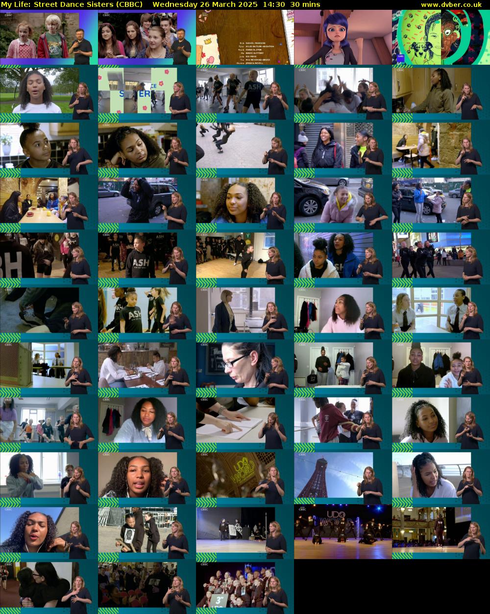 My Life: Street Dance Sisters (CBBC) Wednesday 26 March 2025 14:30 - 15:00