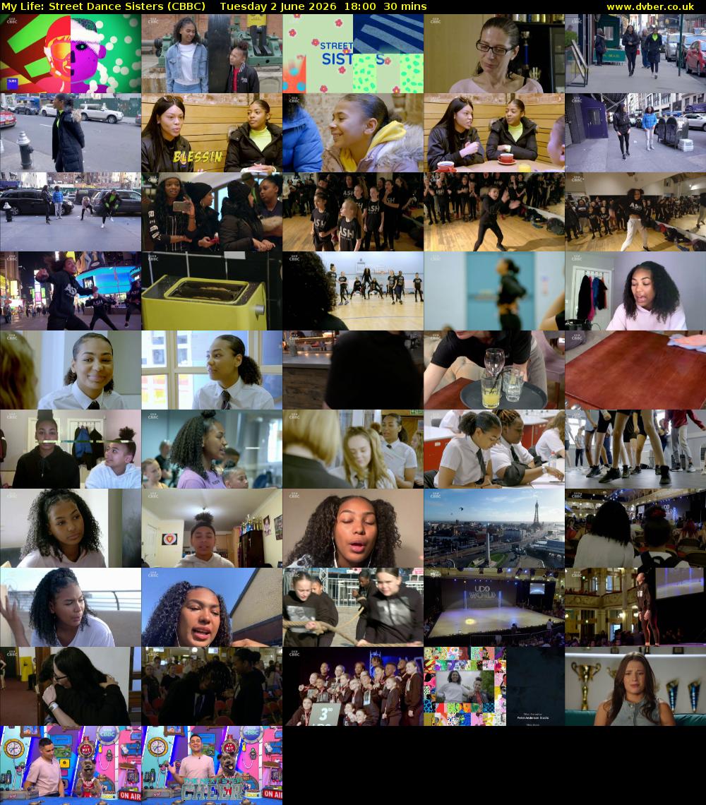 My Life: Street Dance Sisters (CBBC) Tuesday 2 June 2026 18:00 - 18:30
