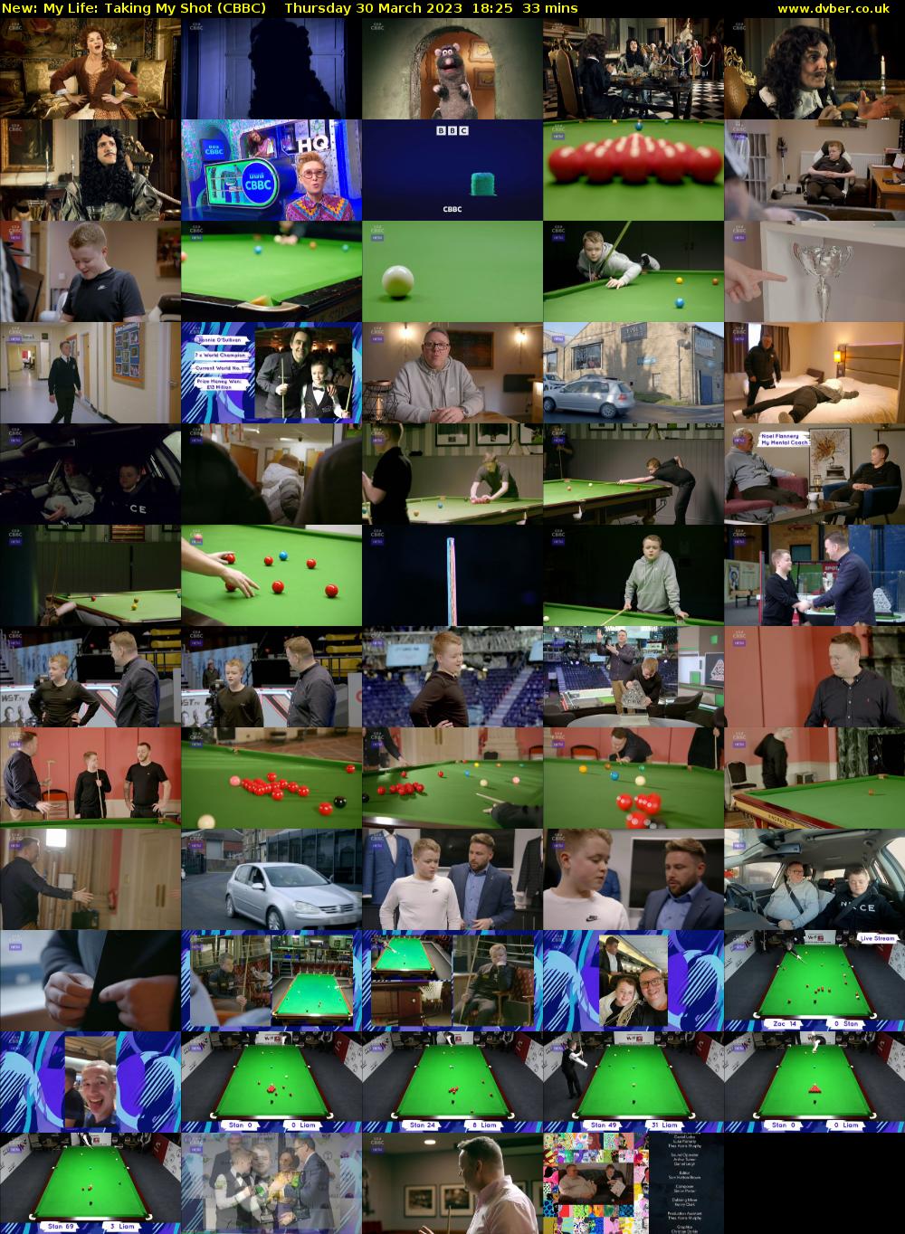 My Life: Taking My Shot (CBBC) Thursday 30 March 2023 18:25 - 18:58