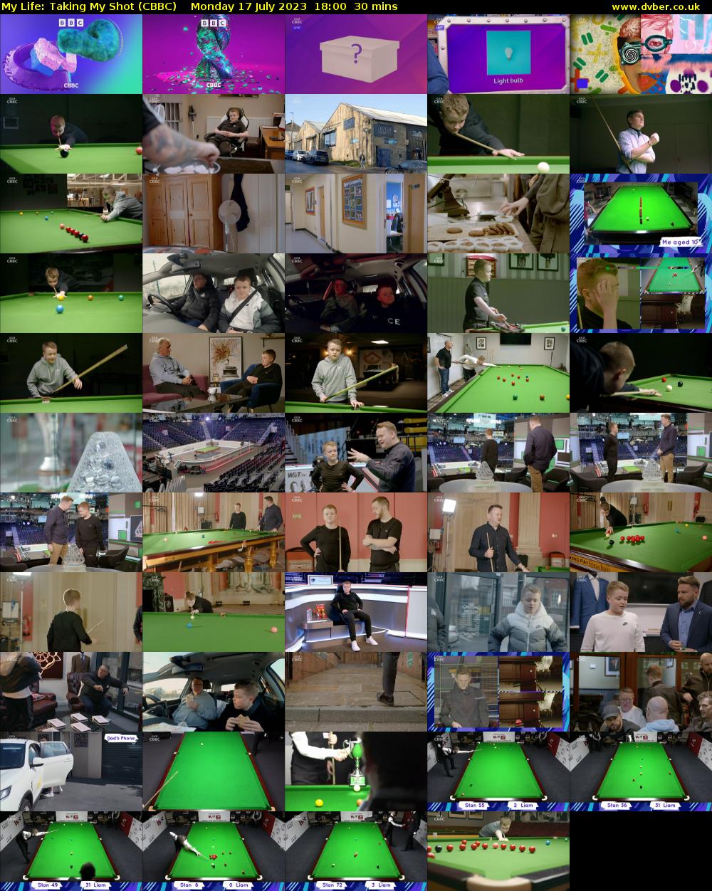 My Life: Taking My Shot (CBBC) Monday 17 July 2023 18:00 - 18:30