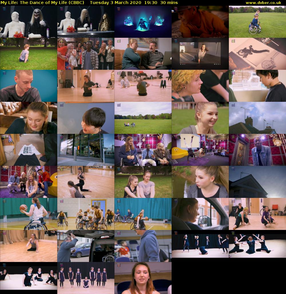 My Life: The Dance of My Life (CBBC) Tuesday 3 March 2020 19:30 - 20:00