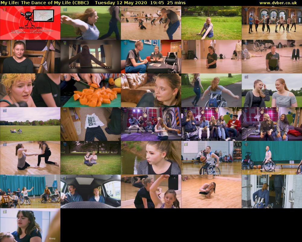My Life: The Dance of My Life (CBBC) Tuesday 12 May 2020 19:45 - 20:10
