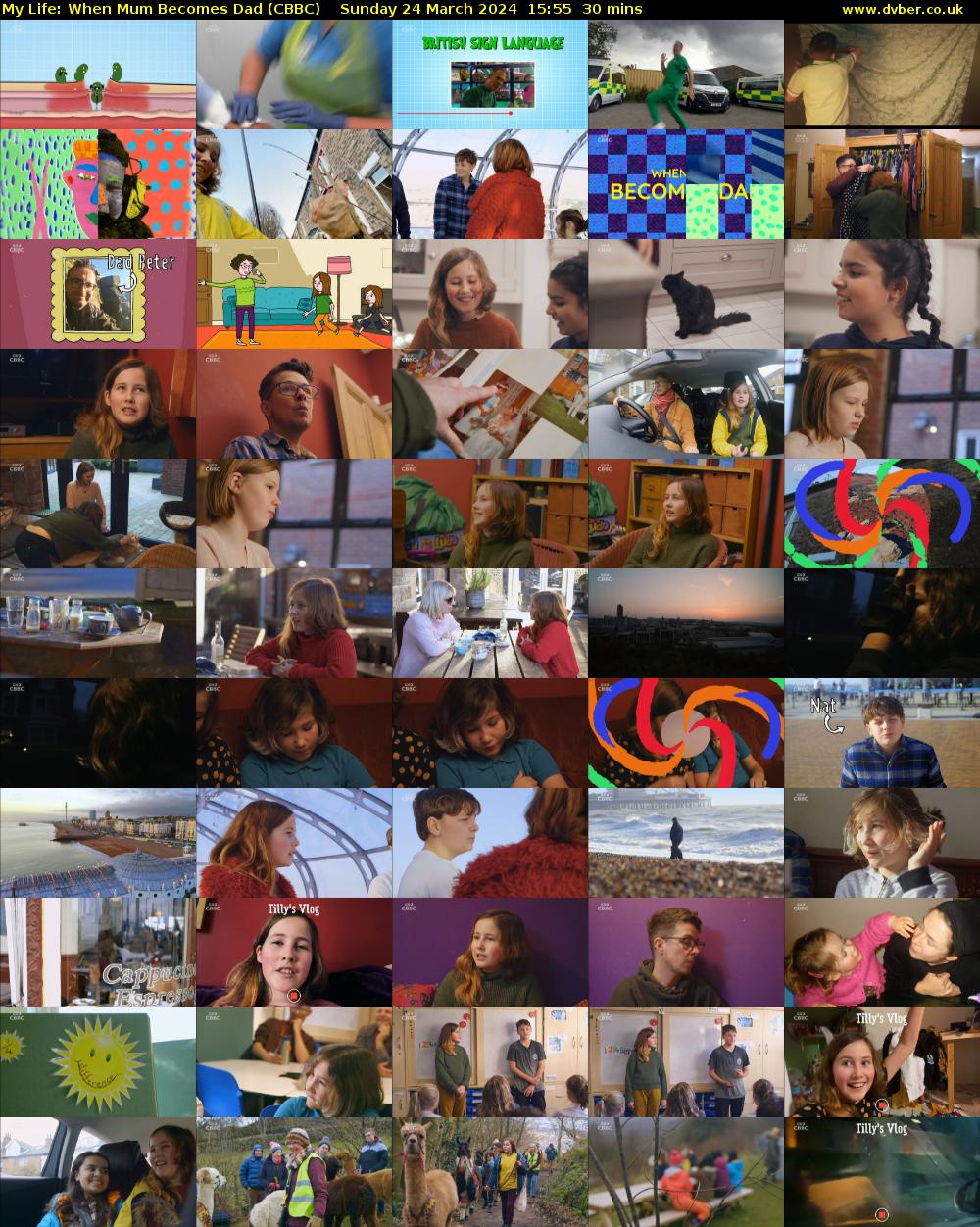 My Life: When Mum Becomes Dad (CBBC) Sunday 24 March 2024 15:55 - 16:25