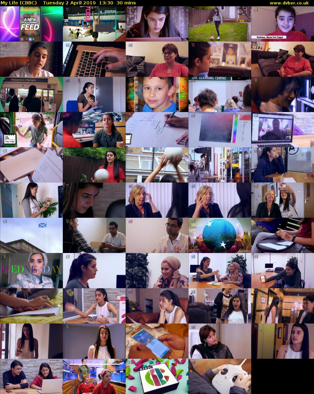 My Life (CBBC) Tuesday 2 April 2019 13:30 - 14:00