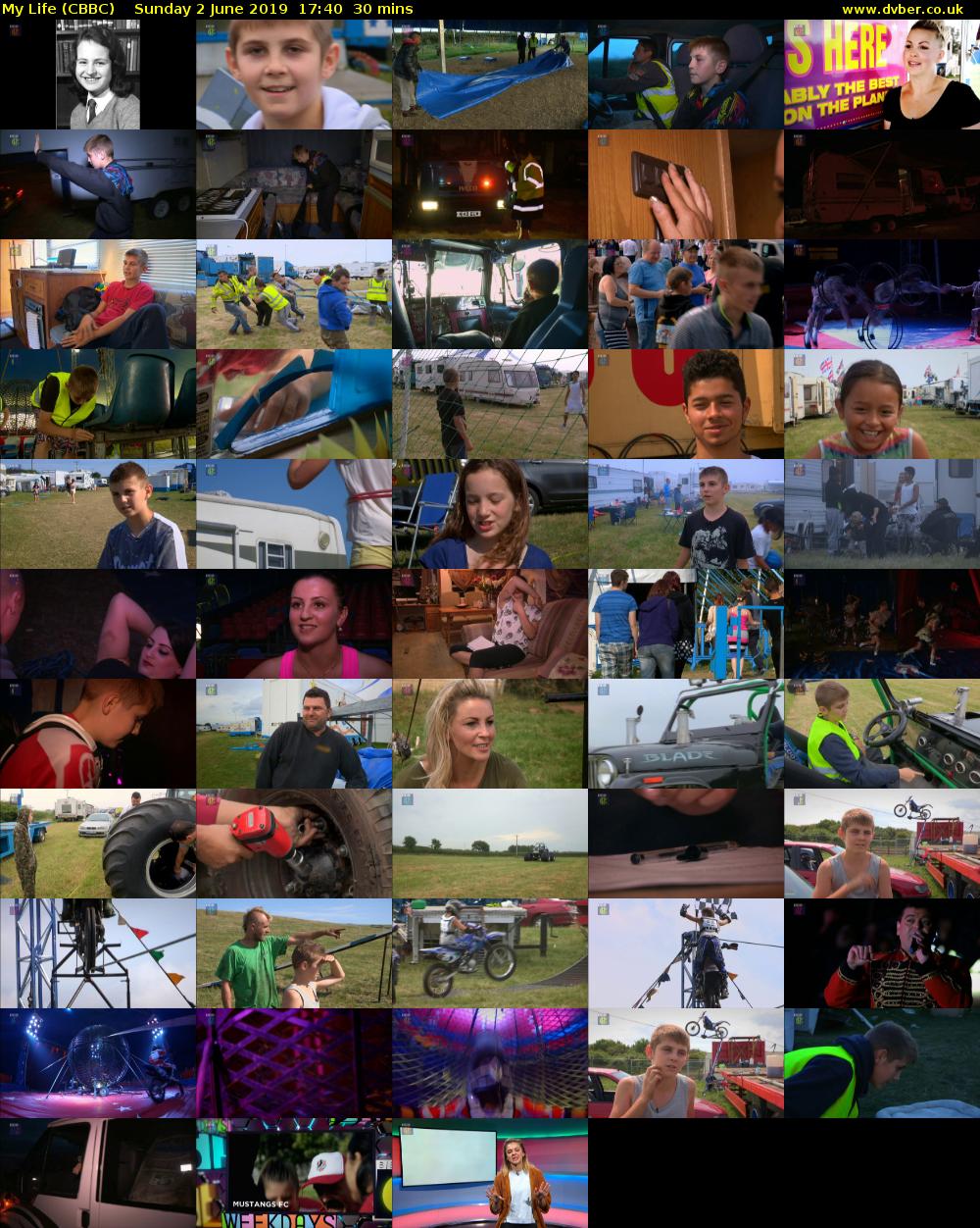 My Life (CBBC) Sunday 2 June 2019 17:40 - 18:10