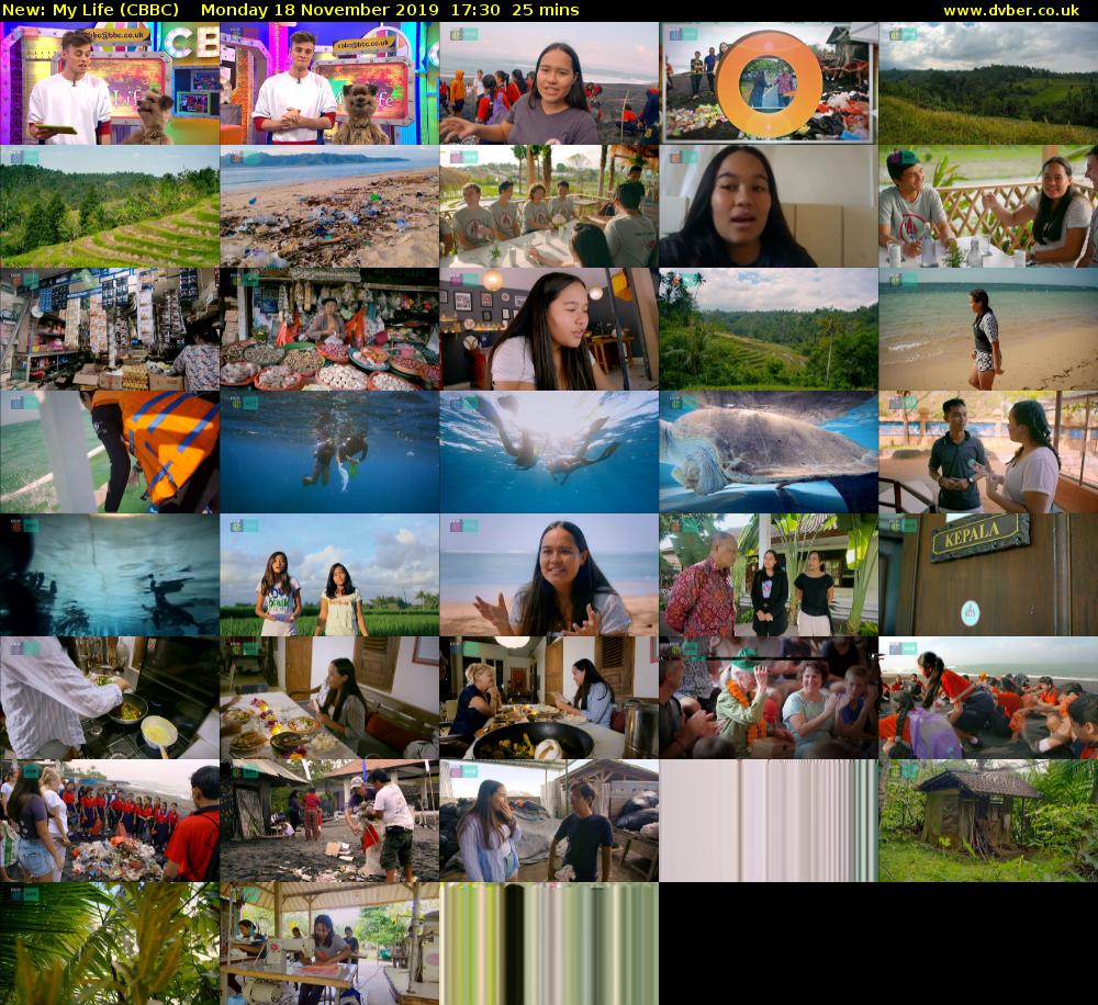 My Life (CBBC) Monday 18 November 2019 17:30 - 17:55