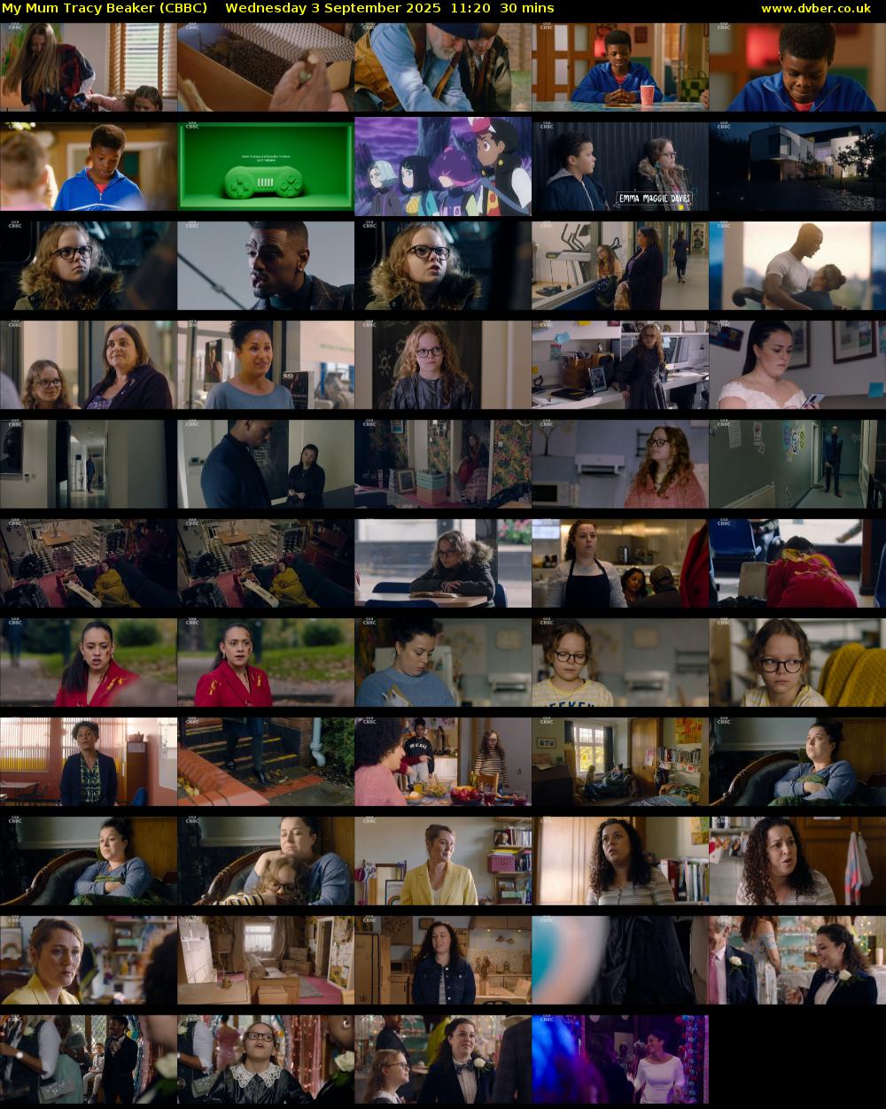 My Mum Tracy Beaker (CBBC) Wednesday 3 September 2025 11:20 - 11:50