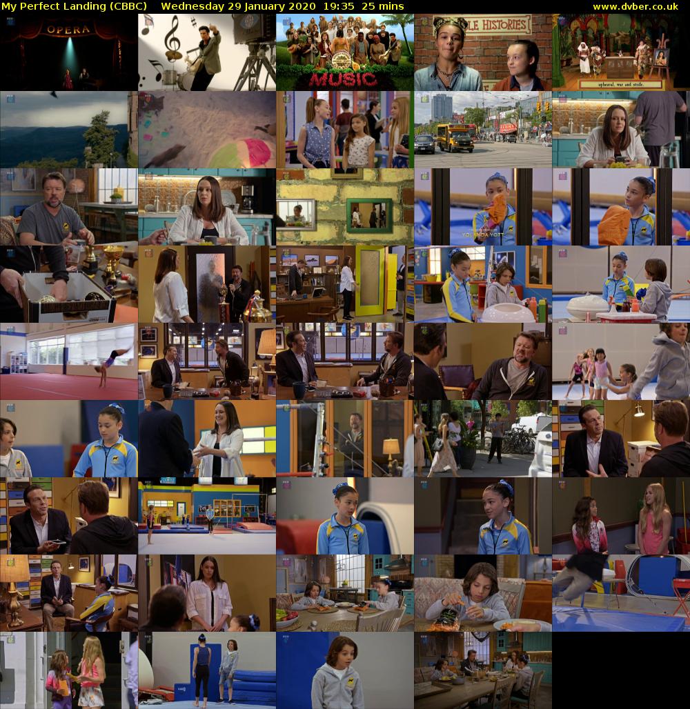 My Perfect Landing (CBBC) Wednesday 29 January 2020 19:35 - 20:00