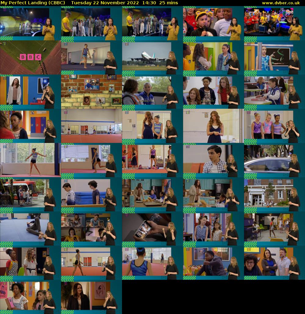 My Perfect Landing (CBBC) Tuesday 22 November 2022 14:30 - 14:55