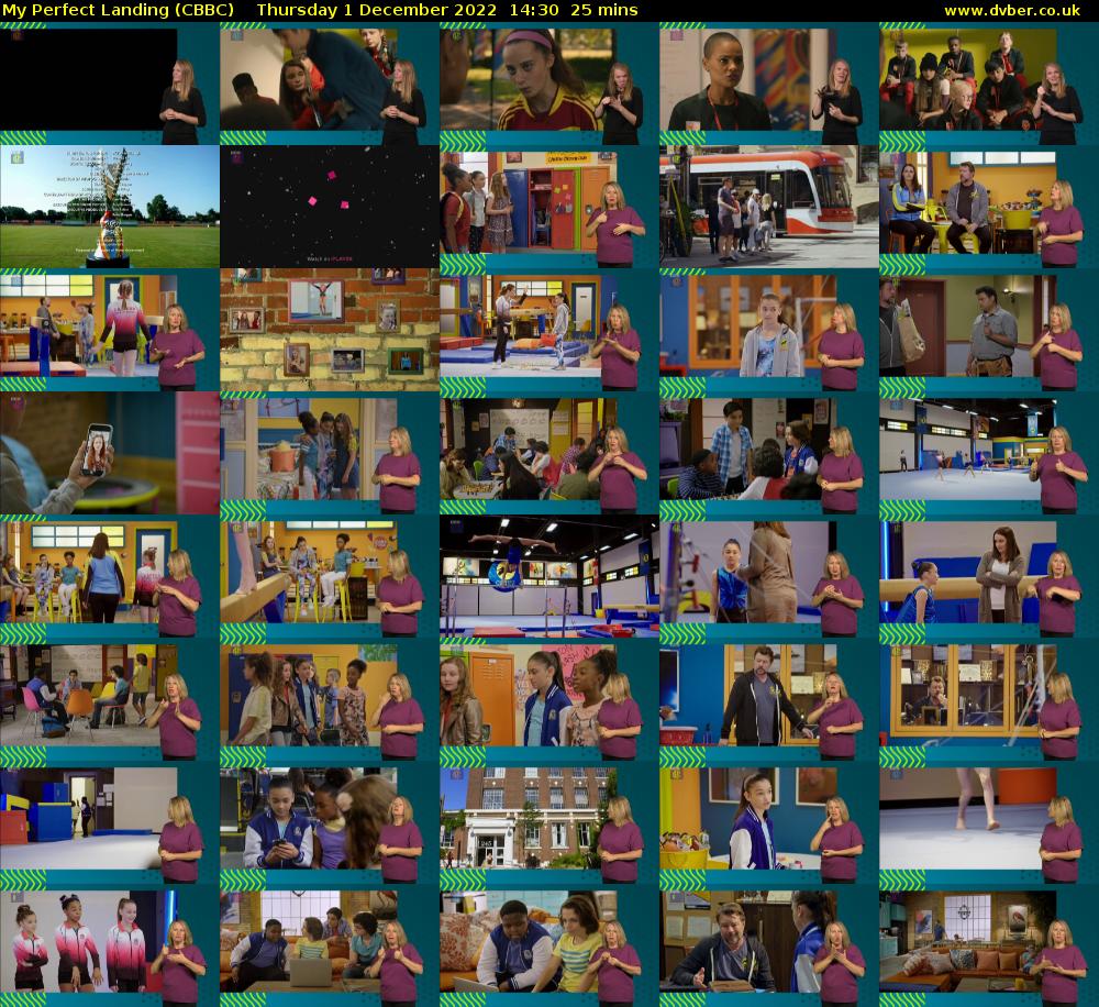 My Perfect Landing (CBBC) Thursday 1 December 2022 14:30 - 14:55