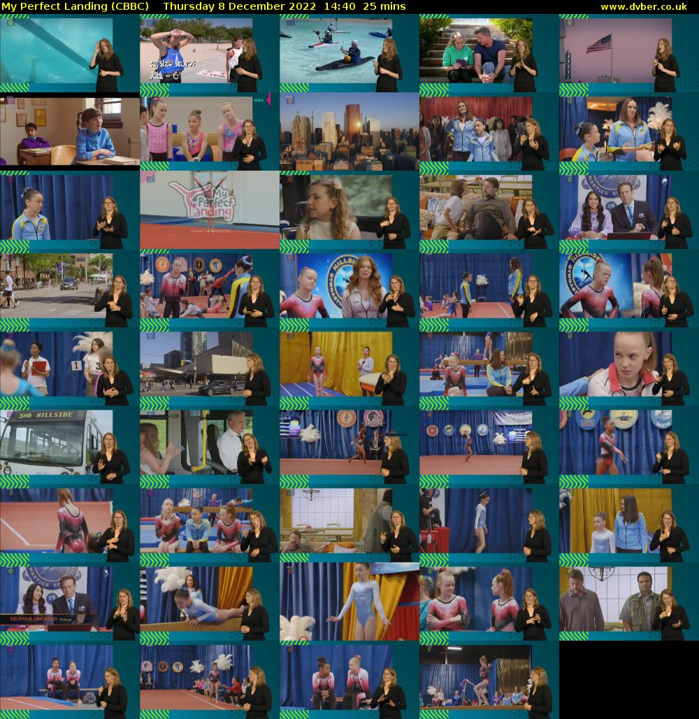 My Perfect Landing (CBBC) Thursday 8 December 2022 14:40 - 15:05