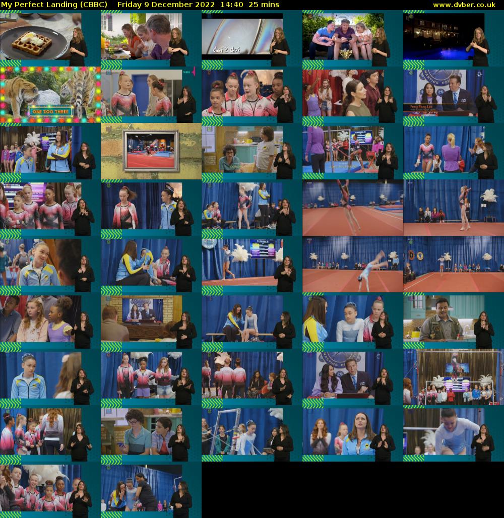My Perfect Landing (CBBC) Friday 9 December 2022 14:40 - 15:05