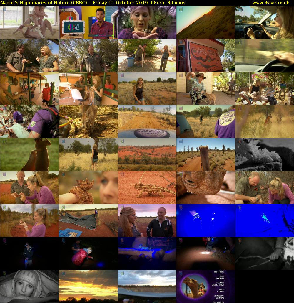 Naomi's Nightmares of Nature (CBBC) Friday 11 October 2019 08:55 - 09:25