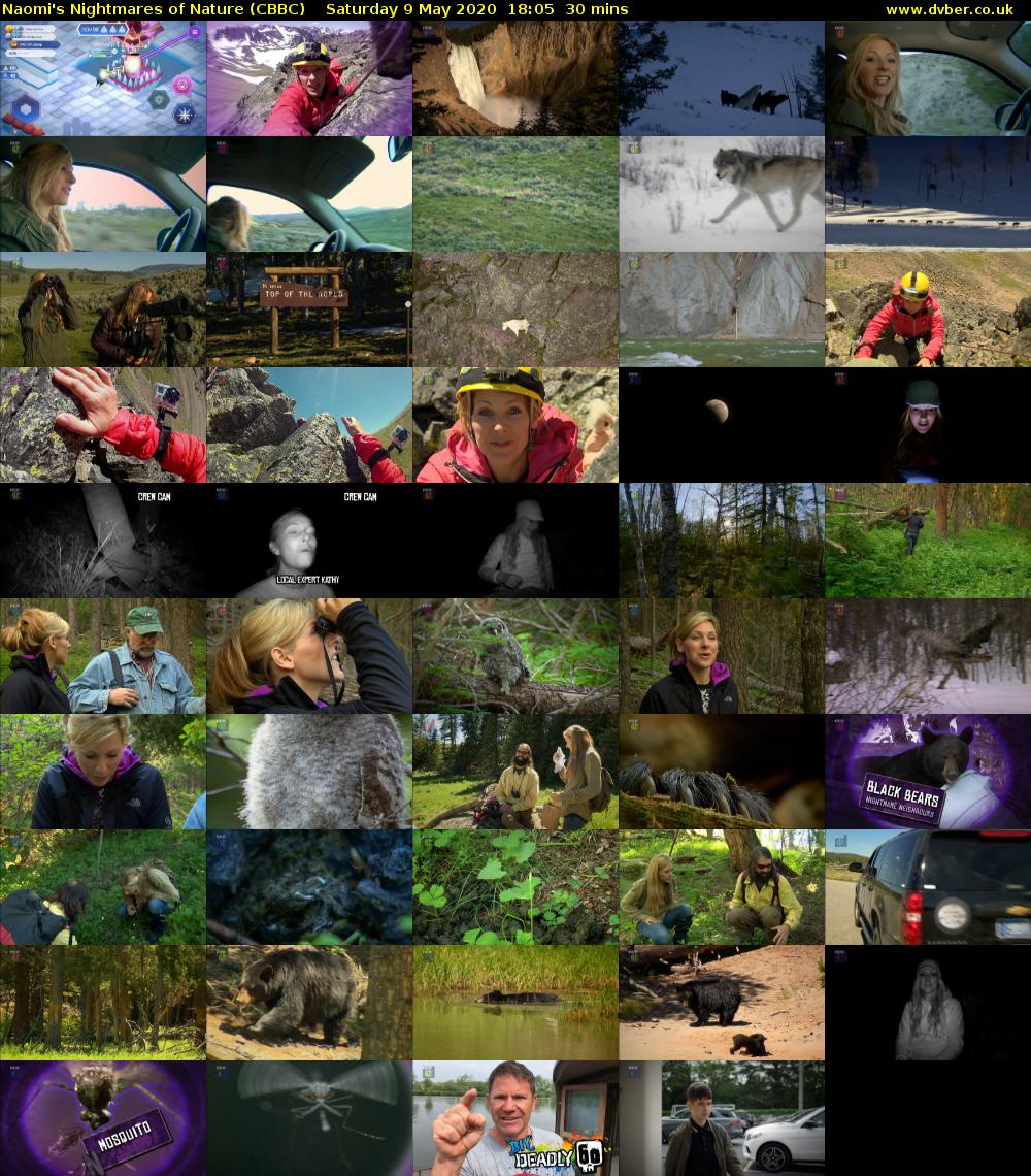 Naomi's Nightmares of Nature (CBBC) Saturday 9 May 2020 18:05 - 18:35