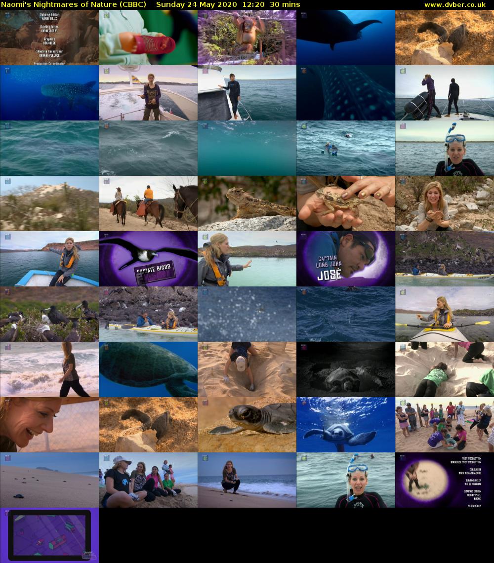 Naomi's Nightmares of Nature (CBBC) Sunday 24 May 2020 12:20 - 12:50