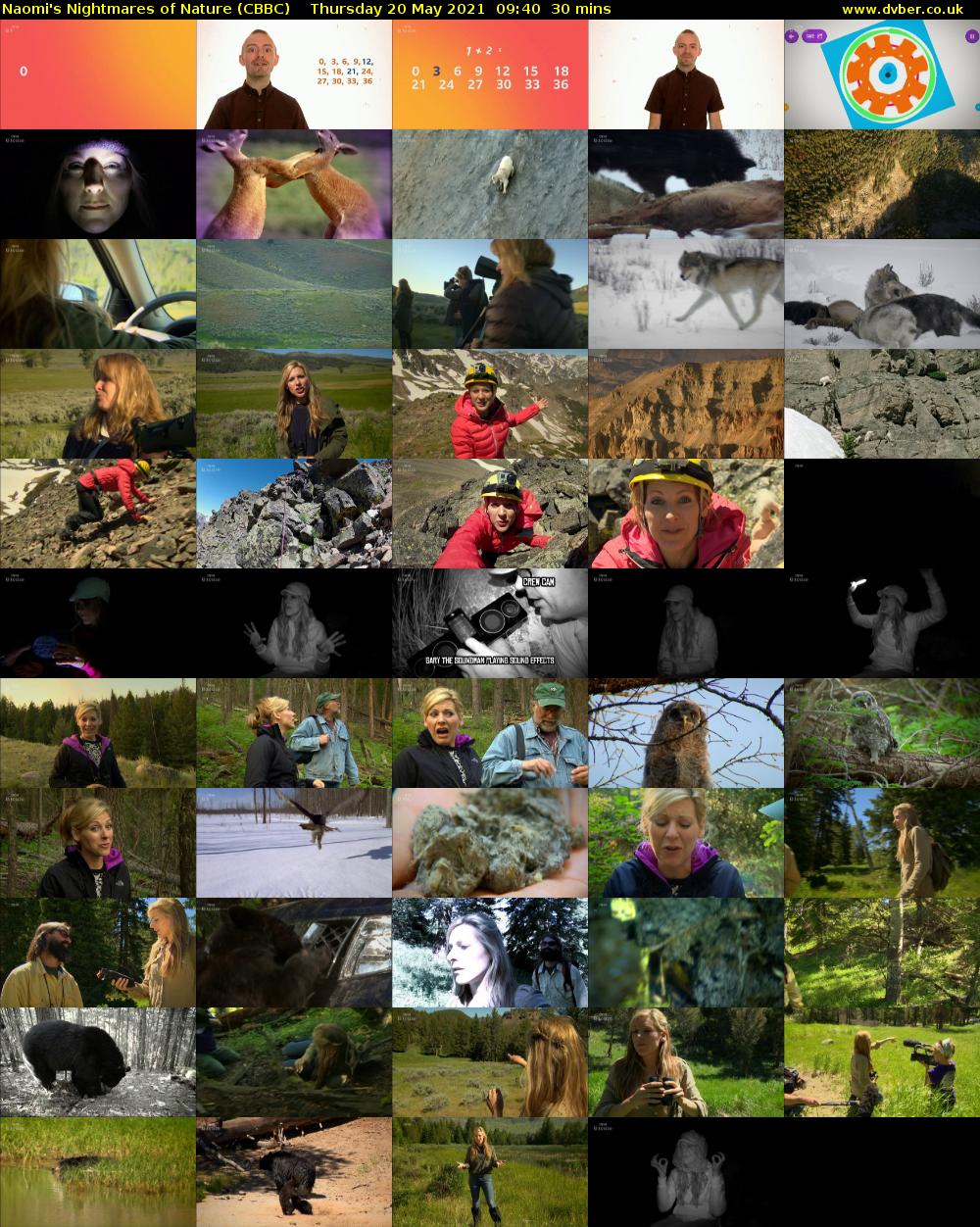 Naomi's Nightmares of Nature (CBBC) Thursday 20 May 2021 09:40 - 10:10