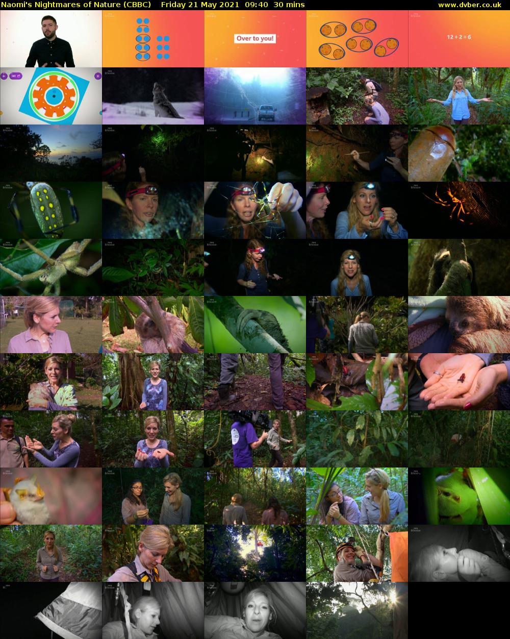 Naomi's Nightmares of Nature (CBBC) Friday 21 May 2021 09:40 - 10:10