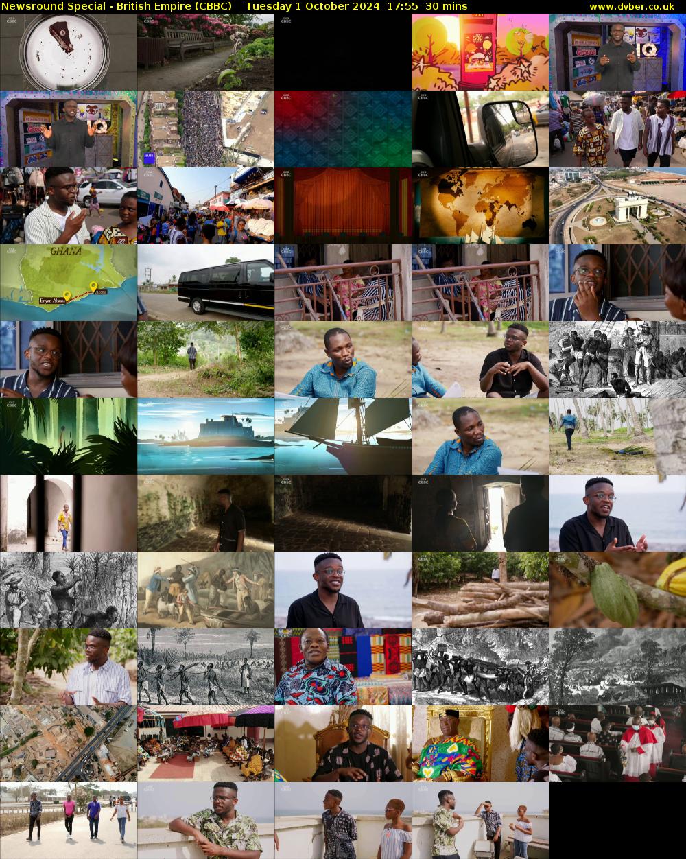 Newsround Special - British Empire (CBBC) Tuesday 1 October 2024 17:55 - 18:25