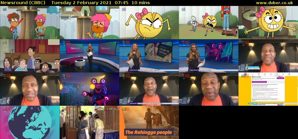 Newsround (CBBC) Tuesday 2 February 2021 07:45 - 07:55