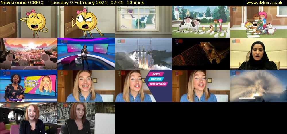 Newsround (CBBC) Tuesday 9 February 2021 07:45 - 07:55