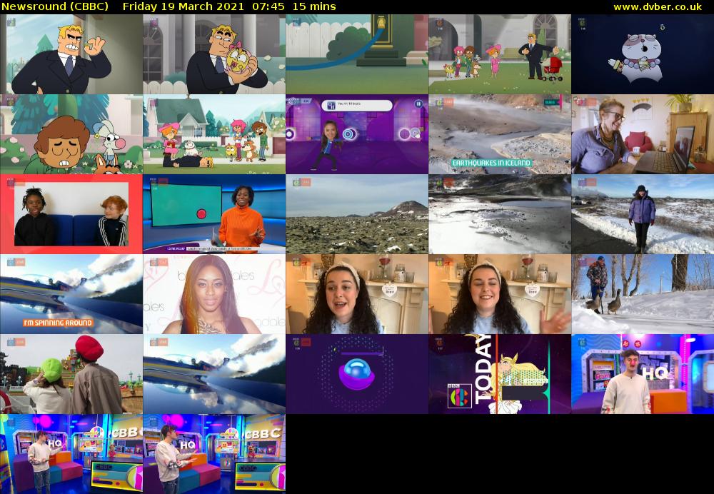 Newsround (CBBC) Friday 19 March 2021 07:45 - 08:00