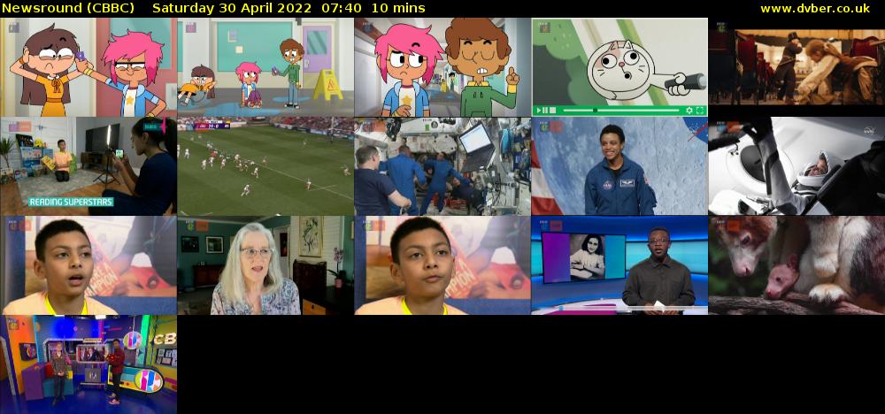 Newsround (CBBC) Saturday 30 April 2022 07:40 - 07:50