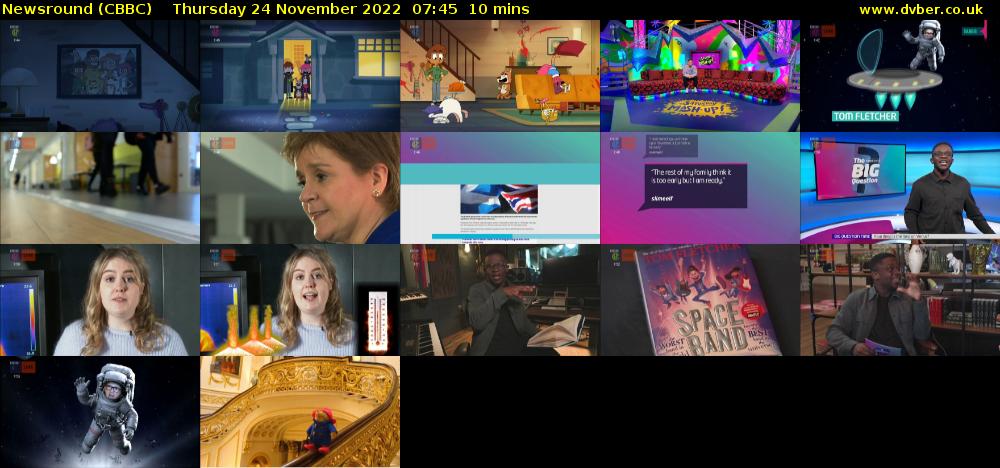Newsround (CBBC) Thursday 24 November 2022 07:45 - 07:55
