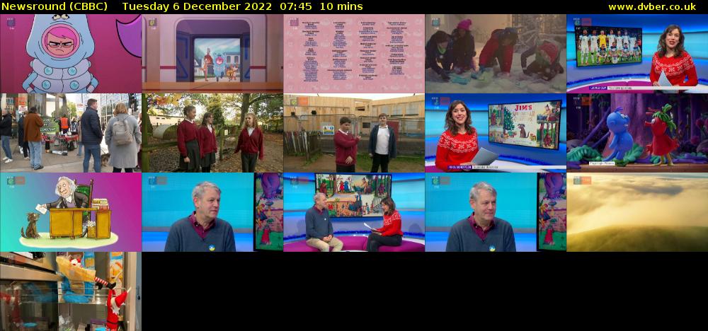 Newsround (CBBC) Tuesday 6 December 2022 07:45 - 07:55