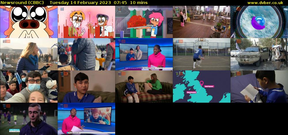 Newsround (CBBC) Tuesday 14 February 2023 07:45 - 07:55