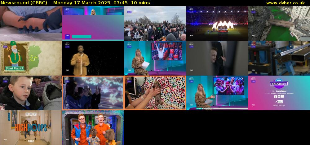 Newsround (CBBC) Monday 17 March 2025 07:45 - 07:55
