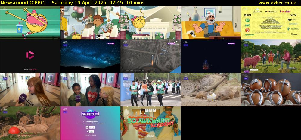Newsround (CBBC) Saturday 19 April 2025 07:45 - 07:55