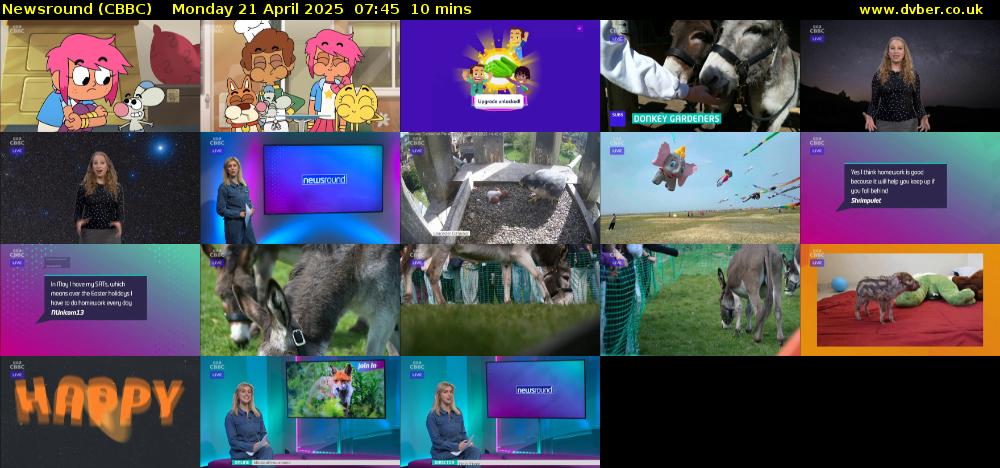 Newsround (CBBC) Monday 21 April 2025 07:45 - 07:55