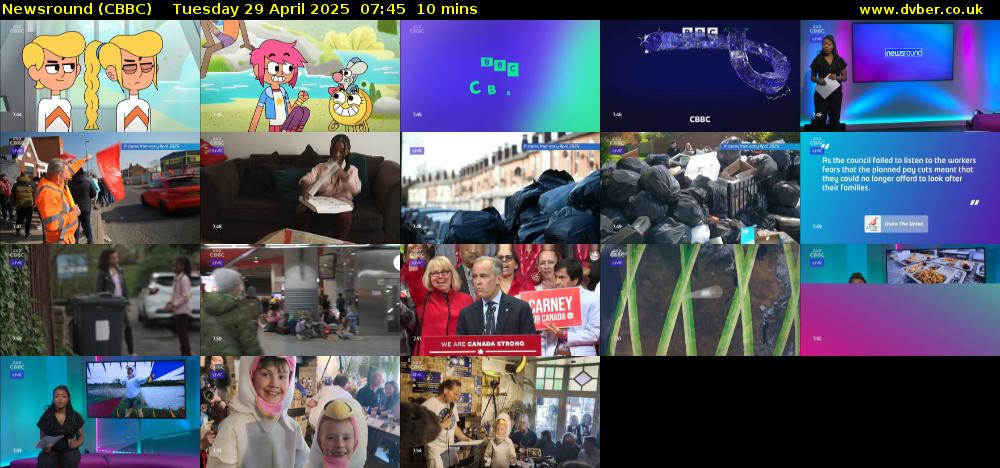 Newsround (CBBC) Tuesday 29 April 2025 07:45 - 07:55