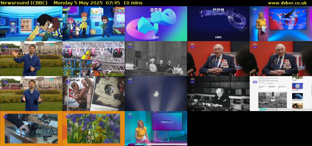 Newsround (CBBC) Monday 5 May 2025 07:45 - 07:55