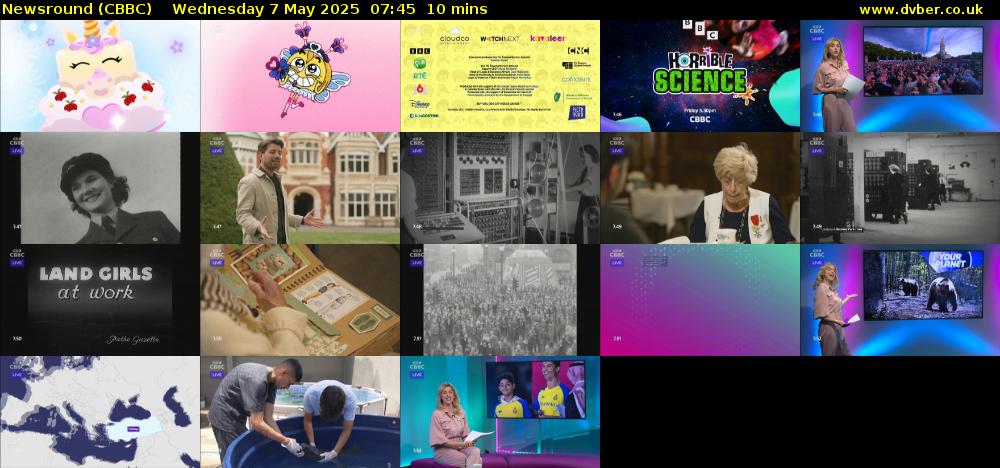Newsround (CBBC) Wednesday 7 May 2025 07:45 - 07:55