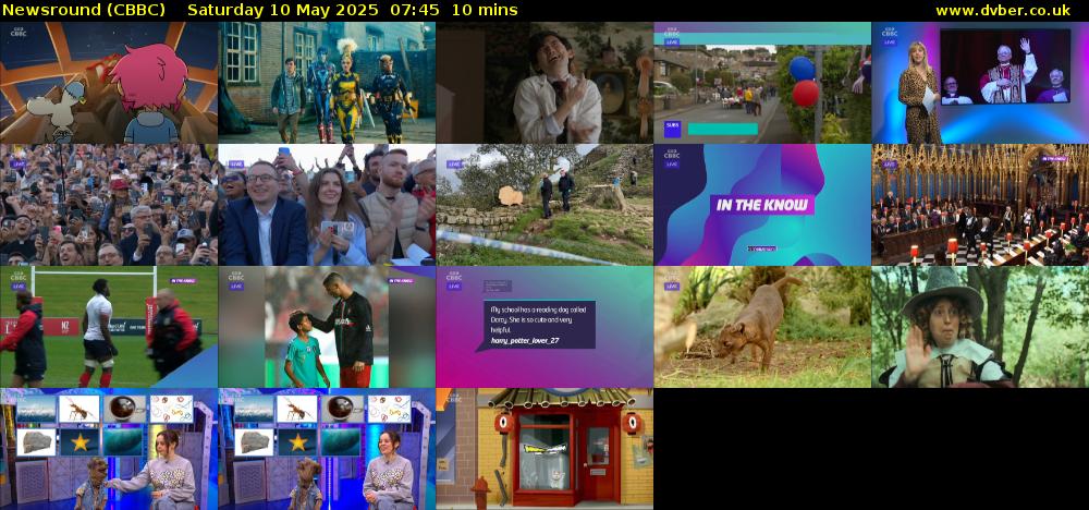 Newsround (CBBC) Saturday 10 May 2025 07:45 - 07:55