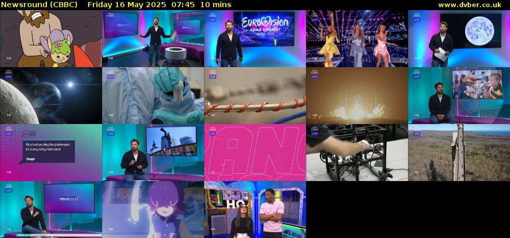 Newsround (CBBC) Friday 16 May 2025 07:45 - 07:55