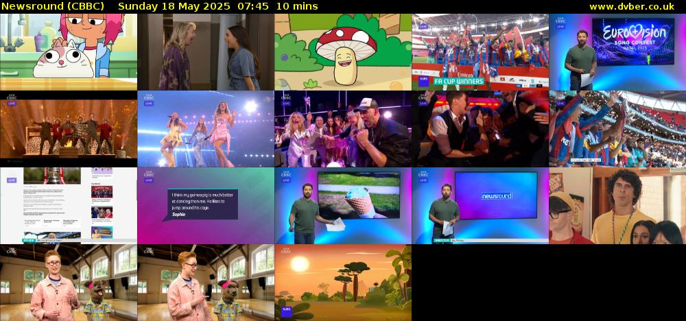 Newsround (CBBC) Sunday 18 May 2025 07:45 - 07:55
