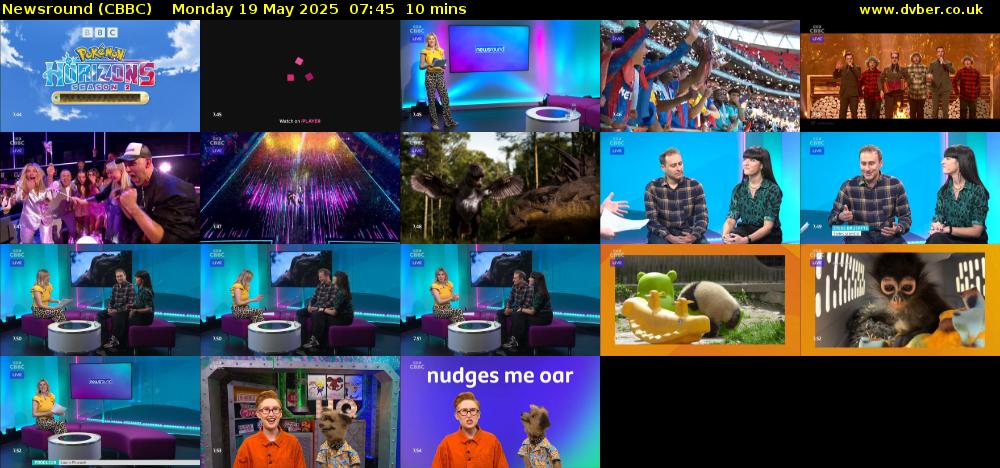 Newsround (CBBC) Monday 19 May 2025 07:45 - 07:55