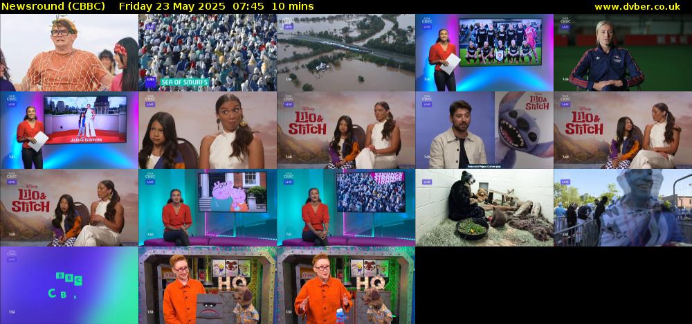 Newsround (CBBC) Friday 23 May 2025 07:45 - 07:55