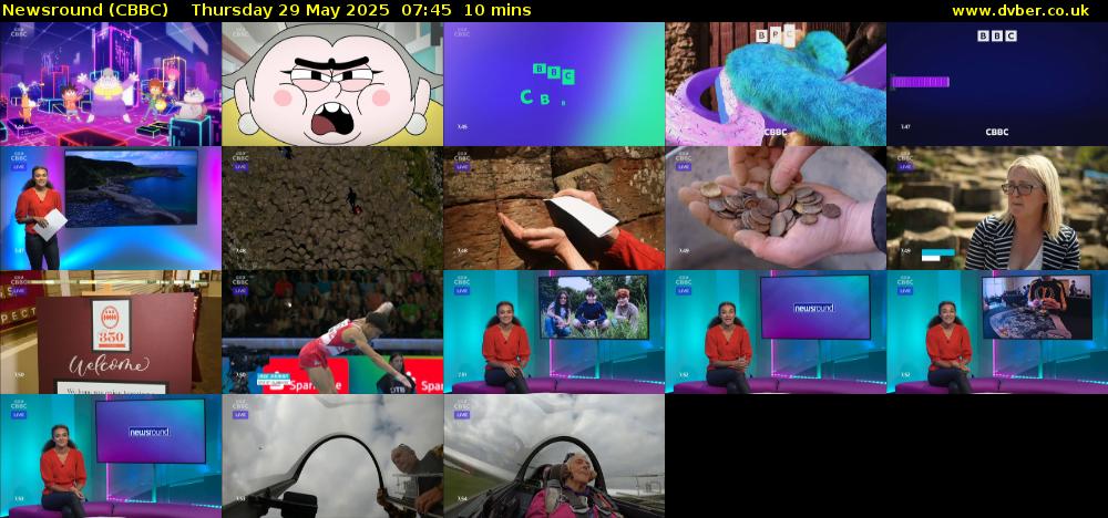 Newsround (CBBC) Thursday 29 May 2025 07:45 - 07:55