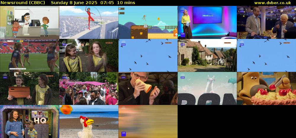 Newsround (CBBC) Sunday 8 June 2025 07:45 - 07:55