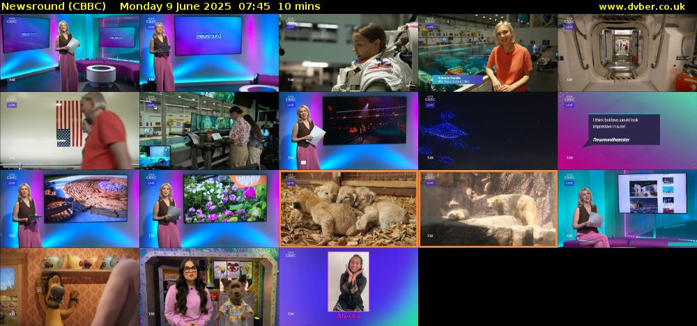Newsround (CBBC) Monday 9 June 2025 07:45 - 07:55