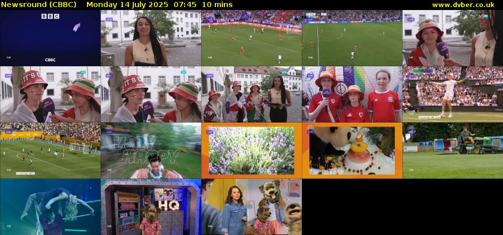 Newsround (CBBC) Monday 14 July 2025 07:45 - 07:55